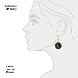 Zeta Ophiuchi Bow Shock in the Constellation Ophiuchus Dangle Earrings w/ 3/4" Space Charms in Silver Tone