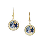 Aquarius the Water Bearer Astrological Sign in the Zodiac Illustration Dangle Earrings w/ 3/4" Charms in Silver Tone or Gold Tone