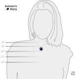 Aquarius Constellation Illustration 3/4" Charm for Petite Pendant or Bracelet in Silver Tone