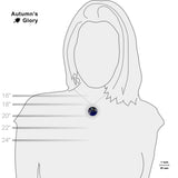 Aquarius Constellation Illustration 1" Space Pendant Necklace in Silver Tone