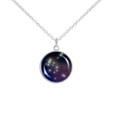 The Eagle Constellation Aquila Illustration 3/4" Charm for Petite Pendant or Bracelet in Silver Tone
