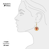 Aries the Ram Astrological Sign in the Zodiac Illustration Dangle Earrings w/ 3/4" Charms in Silver Tone or Gold Tone