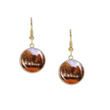 Autumn Landscape with Trees Van Gogh Painting Dangle Earrings w/ 3/4" Charms in Silver Tone or Gold Tone