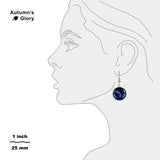 Big Dipper Constellation Illustration Dangle Earrings w/ 3/4" Charms in Silver Tone