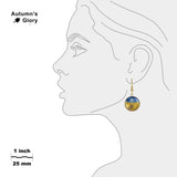 Black Crows in a Wheat Field Van Gogh Painting Round Dangle Earrings w/ 3/4" Charms in Silver Tone or Gold Tone