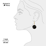 Black Panther White Outline On Black Illustration Dangle Earrings 3/4" Artwork Charms in Silver Tone or Gold Tone