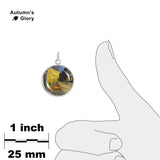 Cafe At Night Van Gogh Painting 3/4" Charm for Petite Pendant or Bracelet in Silver Tone or Gold Tone