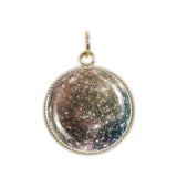Cratered & Icy Callisto Moon of Planet Jupiter Solar System Space 3/4" Charm for Petite Pendant or Bracelet in Silver Tone or Gold Tone