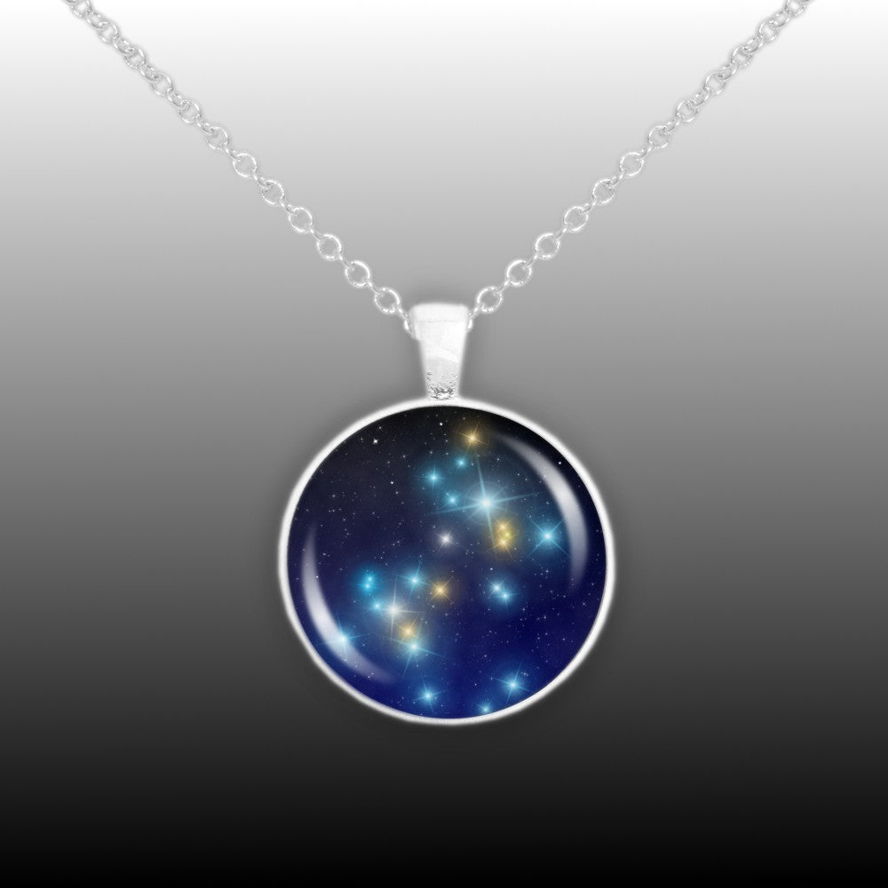 Great Dog Constellation Canis Major Illustration 1 Pendant Necklace i Autumn s Glory
