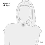 Dwarf Planet Ceres in the Asteroid Belt Solar System Space 1" Pendant Necklace in Silver Tone