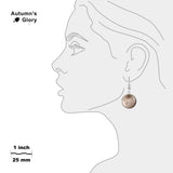 Charon Moon of Dwarf Planet Pluto Solar System Dangle Earrings w/ 3/4" Charms in Silver Tone or Gold Tone
