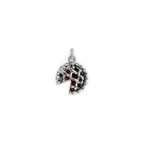 For Pie Lovers Cherry Pie Petite Pendant Necklace in Silver Tone, Christmas, Holiday, Fall