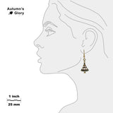Decorated Cutout Christmas Tree Earrings in Gold Tone, Celebrate the Holidays, Christmas, New Years
