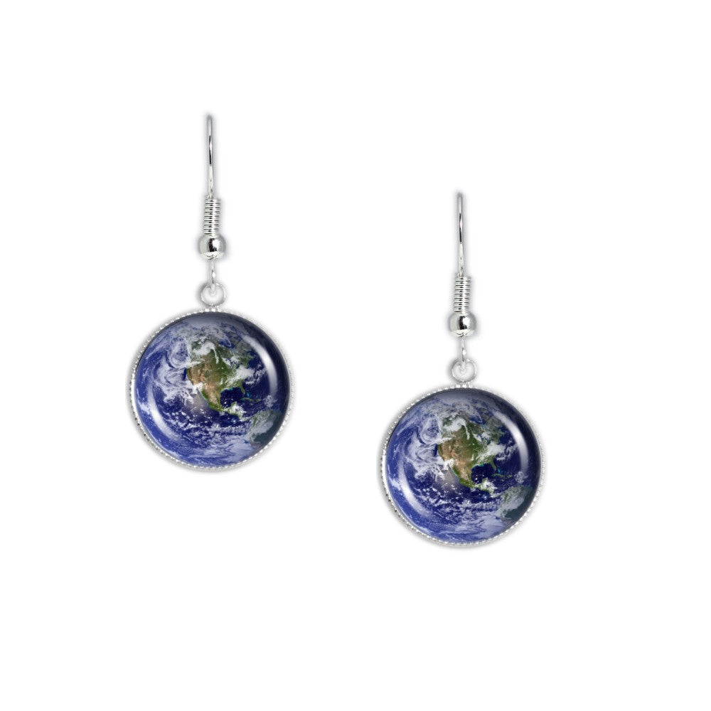Planet earth earrings clearance