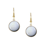 Space Snowball Enceladus Moon of Planet Saturn Solar System Dangle Earrings w/ 3/4" Charms in Silver Tone or Gold Tone
