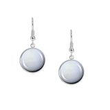 Space Snowball Enceladus Moon of Planet Saturn Solar System Dangle Earrings w/ 3/4" Charms in Silver Tone or Gold Tone
