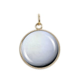 Space Snowball Enceladus Moon of Planet Saturn Solar System 3/4" Charm for Petite Pendant or Bracelet in Silver Tone or Gold Tone