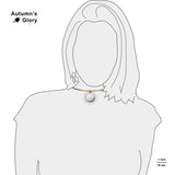 Space Snowball Enceladus Moon of Planet Saturn Solar System 1" Pendant Necklace in Gold Tone