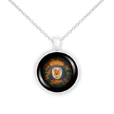 Eskimo Nebula NGC 2392 in the Constellation Gemini Space 1" Pendant Necklace in Silver Tone