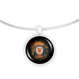 Eskimo Nebula NGC 2392 in the Constellation Gemini Space 1" Pendant Necklace in Silver Tone