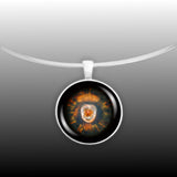 Eskimo Nebula NGC 2392 in the Constellation Gemini Space 1" Pendant Necklace in Silver Tone