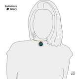 Eye of God Helix Nebula in the Constellation Aquarius Space Round 1" Pendant Necklace in Gold Tone