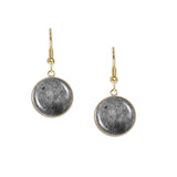 The Far Side (or Dark Side) of Moon of Earth Solar System Dangle Earrings w/ 3/4" Charms in Silver Tone or Gold Tone