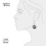 The Far Side (or Dark Side) of Moon of Earth Solar System Dangle Earrings w/ 3/4" Charms in Silver Tone or Gold Tone