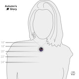 Gemini Constellation Illustration 1" Space Pendant Necklace in Silver Tone