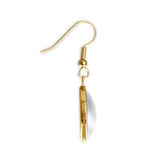 Space Snowball Enceladus Moon of Planet Saturn Solar System Dangle Earrings w/ 3/4" Charms in Silver Tone or Gold Tone