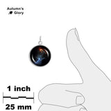 The Hand of God Pulsar & Nebula in Constellation Circinus Space 3/4" Charm for Petite Pendant or Bracelet in Silver Tone