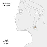 I Love My Granddaughter Puzzle Piece Tree Autism Awareness Folk Style Dangle Earrings w/ 3/4" Charms in Silver Tone or Gold Tone