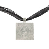 Evil Eye or Black Eye Galaxy in the Constellation Coma Berenices Space Pendant Necklace in Silver Tone