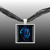 Cygnus Loop Nebula Supernova Remnant in the Constellation Cygnus Space Pendant Necklace in Silver Tone