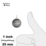 Planet Jupiter Solar System Space 3/4" Charm for Petite Pendant or Bracelet in Silver Tone
