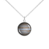 Planet Jupiter Solar System Space 3/4" Charm for Petite Pendant or Bracelet in Silver Tone