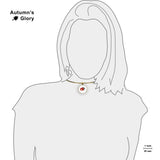 Ladybug Color Pencil Drawing Style 1" Pendant Necklace in Gold Tone
