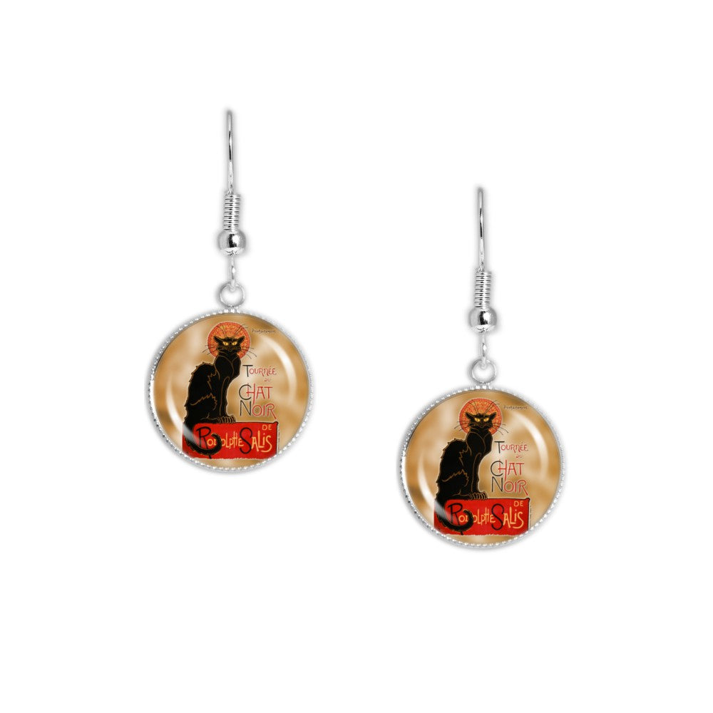 Chat noir earrings deals