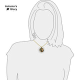Love's Messenger Stillman Art Painting 1" Pendant Cable Chain Necklace in Silver Tone or Gold Tone
