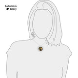 Love's Messenger Stillman Art Painting 1" Pendant Cable Chain Necklace in Silver Tone or Gold Tone