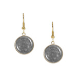 Planet Mercury Solar System Space Dangle Earrings w/ 3/4" Charms in Silver Tone or Gold Tone
