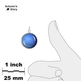 Planet Neptune Solar System Space 3/4" Charm for Petite Pendant or Bracelet in Silver Tone