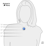 Planet Neptune Solar System Space 1" Pendant Necklace in Silver Tone