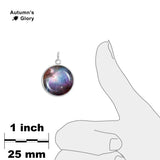 The Orion Nebula in the Constellation Sagittarius Space 3/4" Charm for Petite Pendant or Bracelet in Silver Tone