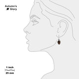 Woodsy Brown 3D Petite Pinecone Earrings in Silver Tone, Celebrate Fall, Harvest, Halloween, Thanksgiving