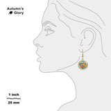 Pisces the Fish Astrological Sign in the Zodiac Illustration Dangle Earrings w/ 3/4" Charms in Silver Tone or Gold Tone