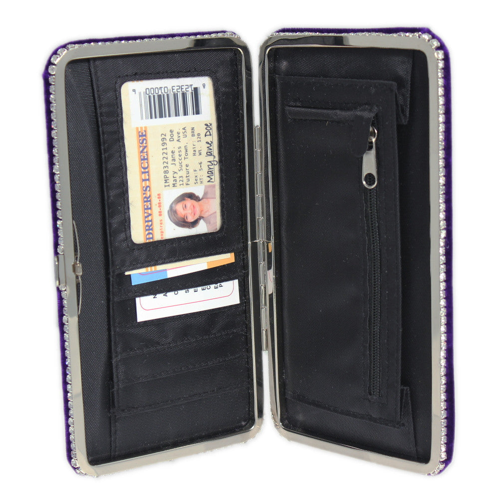 Flat hard case clutch wallet hotsell