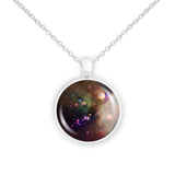 Rho Ophiuchi Star Forming Region in Constellation Ophiuchus Space 1" Pendant Necklace in Silver Tone
