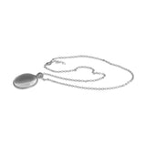 Friendship Is the Shadow of the Evening, Which ... Fontaine Quote 1" Pendant Necklace in Silver Tone