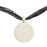 Remember Always That You Not Only Have ... Eleanor Roosevelt Quote Spiral 1" Pendant Necklace Silver Tone